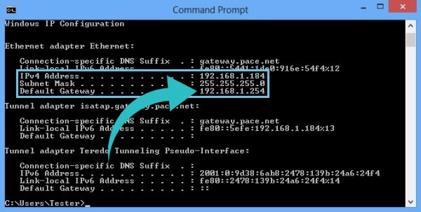 ipconfig